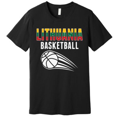 Lithuania Basketball Lovers Jersey Lithuanian Sport Fans Premium T-Shirt