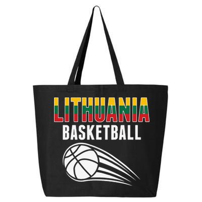 Lithuania Basketball Lovers Jersey Lithuanian Sport Fans 25L Jumbo Tote