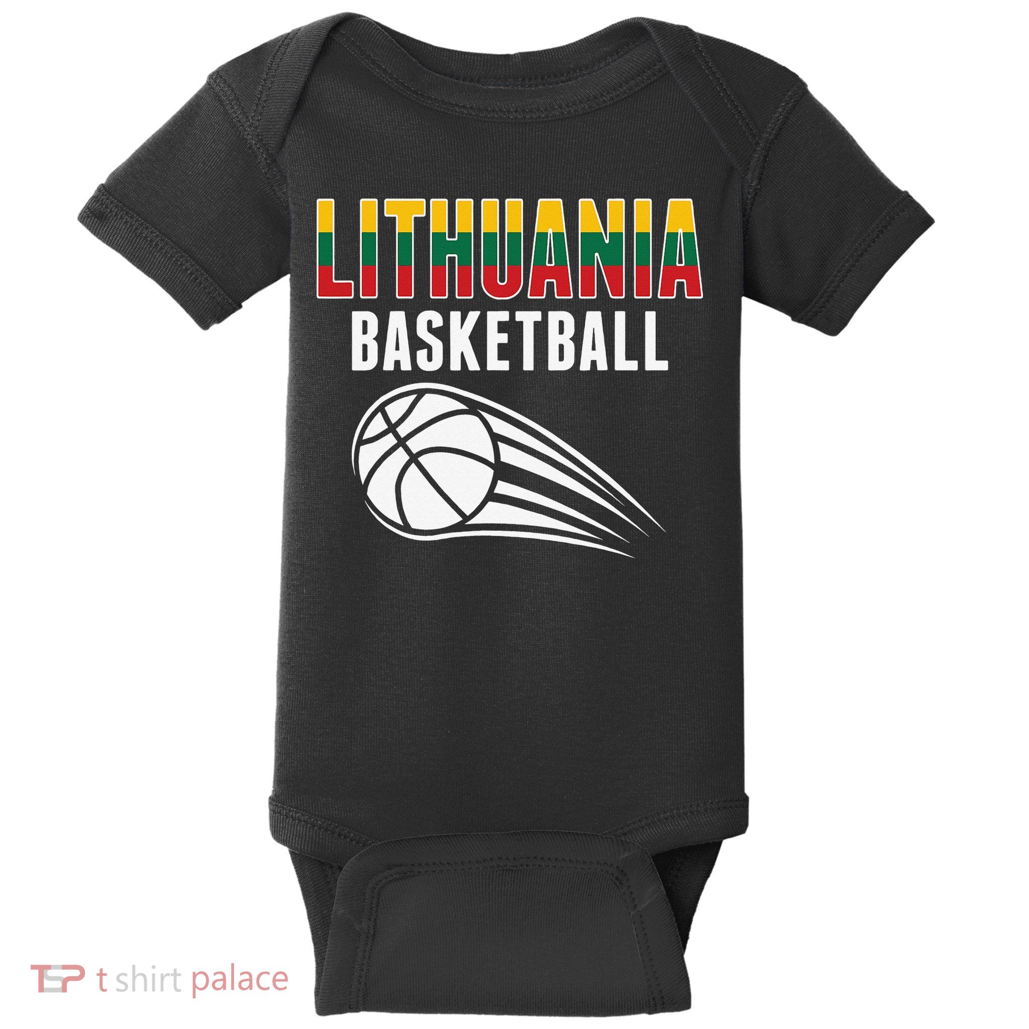 Lithuania Basketball Lovers Jersey Lithuanian Sport Fans Baby Bodysuit