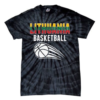 Lithuania Basketball Lovers Jersey Lithuanian Sport Fans Tie-Dye T-Shirt