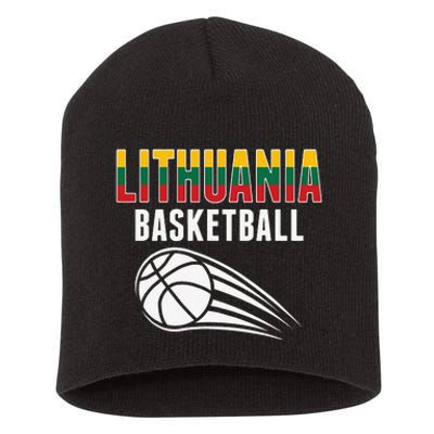 Lithuania Basketball Lovers Jersey Lithuanian Sport Fans Short Acrylic Beanie