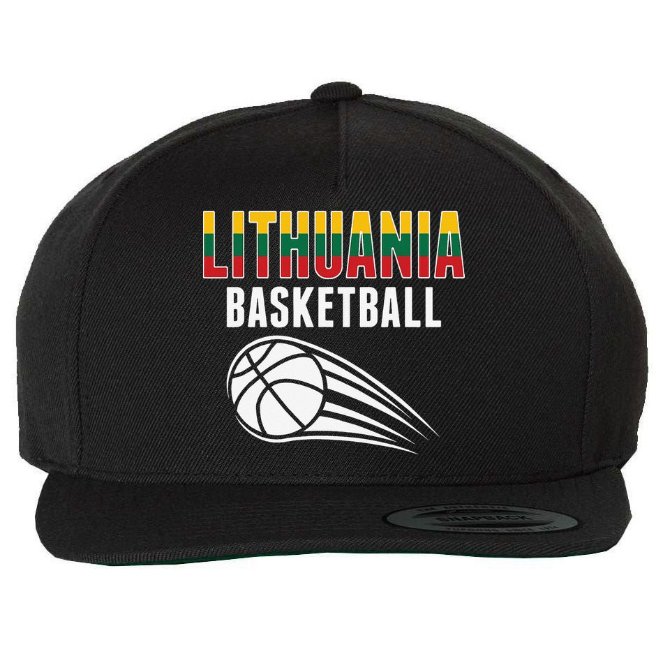 Lithuania Basketball Lovers Jersey Lithuanian Sport Fans Wool Snapback Cap