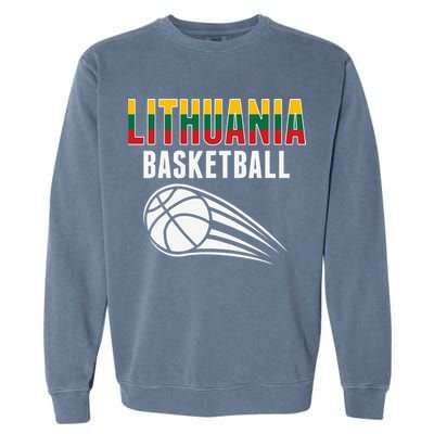 Lithuania Basketball Lovers Jersey Lithuanian Sport Fans Garment-Dyed Sweatshirt