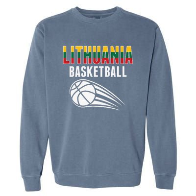 Lithuania Basketball Lovers Jersey Lithuanian Sport Fans Garment-Dyed Sweatshirt