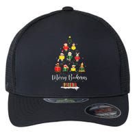 Librarian Book Lover Books Christmas Tree Merry Bookmas Xmas Flexfit Unipanel Trucker Cap