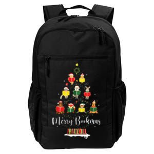 Librarian Book Lover Books Christmas Tree Merry Bookmas Xmas Daily Commute Backpack