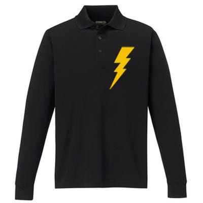 Lightning Bolt Performance Long Sleeve Polo