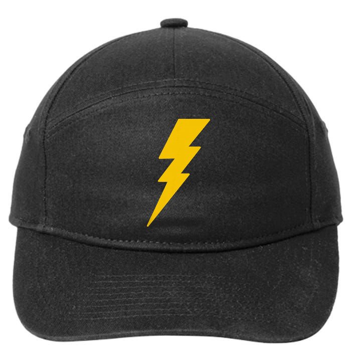 Lightning Bolt 7-Panel Snapback Hat
