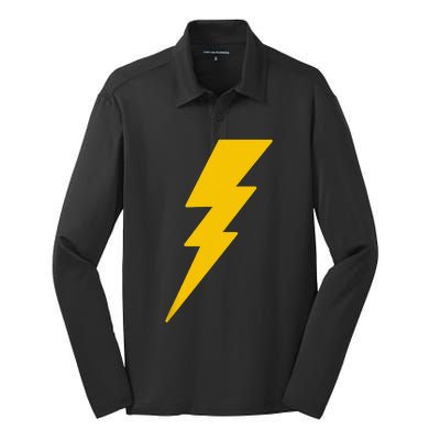 Lightning Bolt Silk Touch Performance Long Sleeve Polo