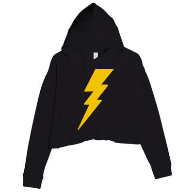Lightning Bolt Crop Fleece Hoodie