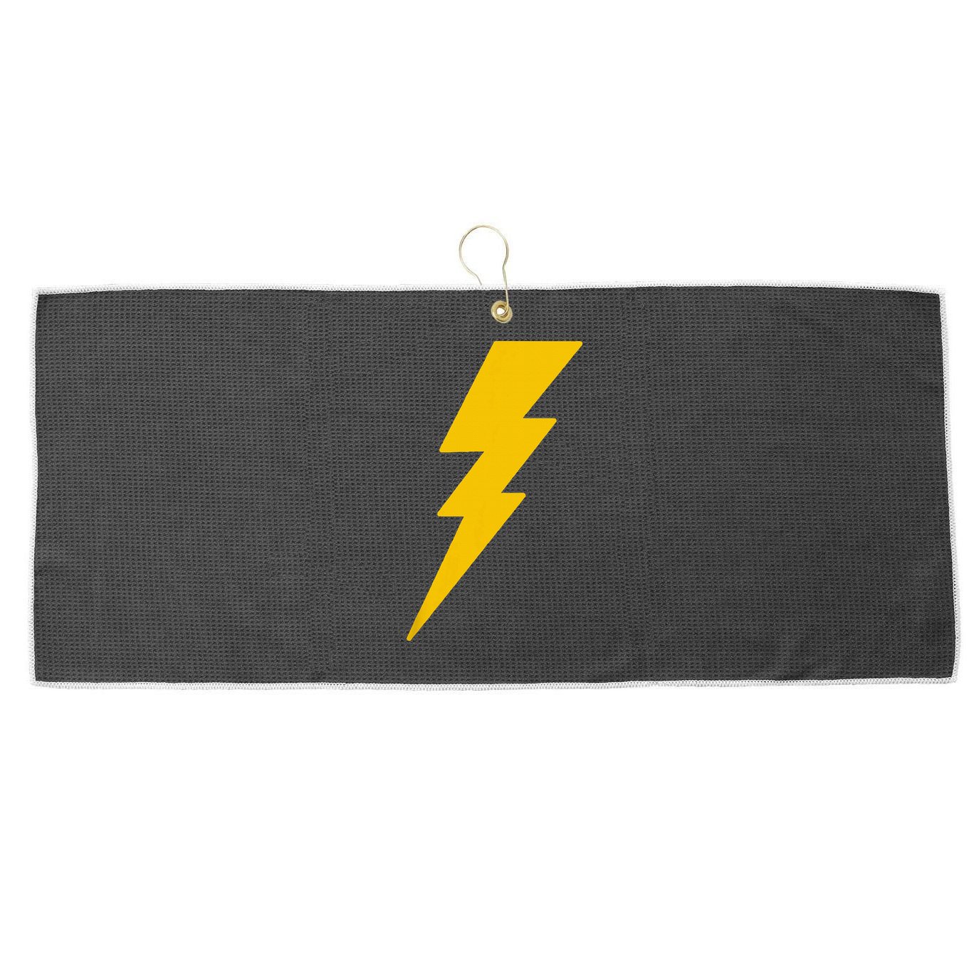 Lightning Bolt Large Microfiber Waffle Golf Towel