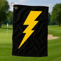 Lightning Bolt Golf Towel