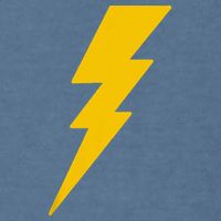 Lightning Bolt Garment-Dyed Sweatshirt