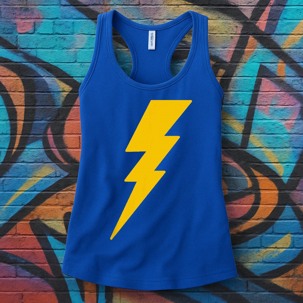 Lightning Bolt Womens Tank Top