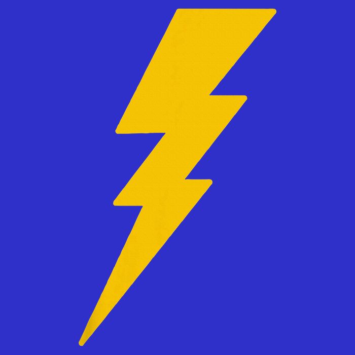Lightning Bolt Pom Pom 12in Knit Beanie