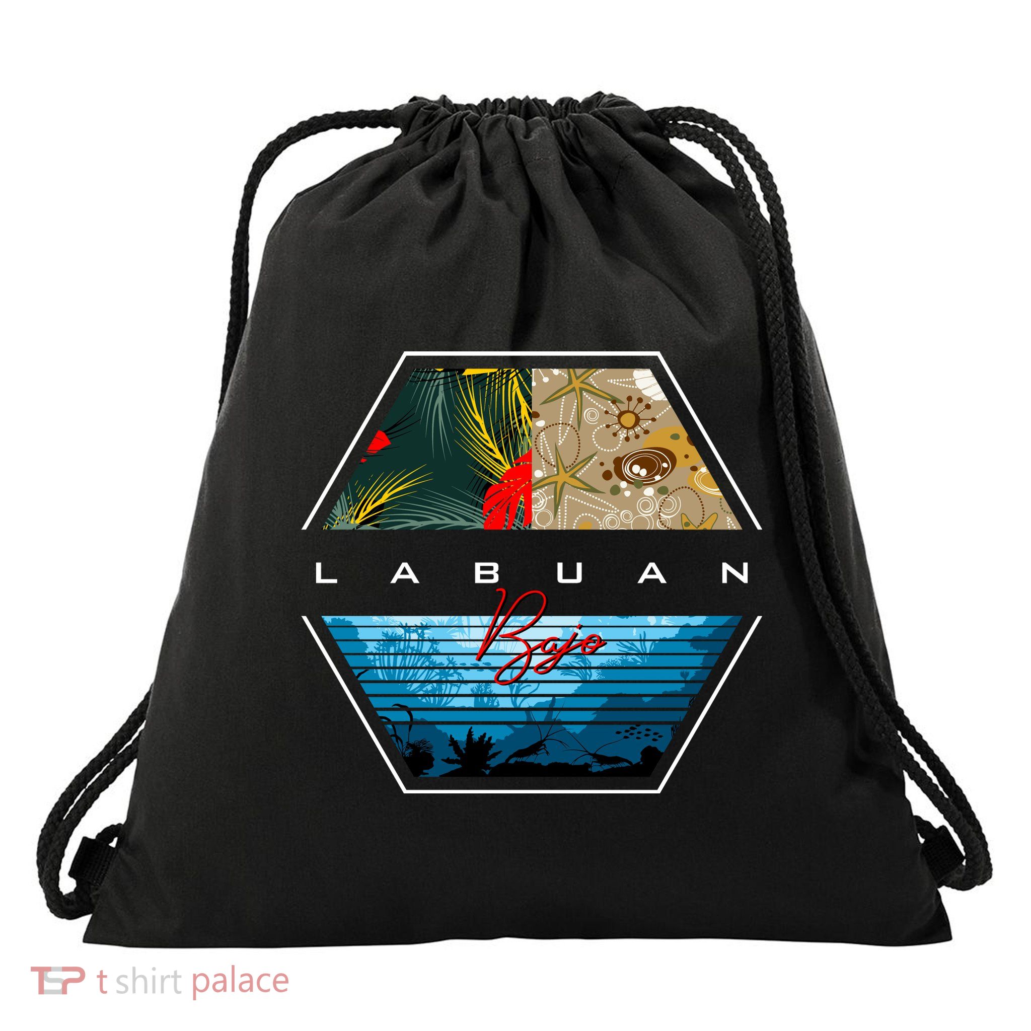 Labuan Bajo Drawstring Bag