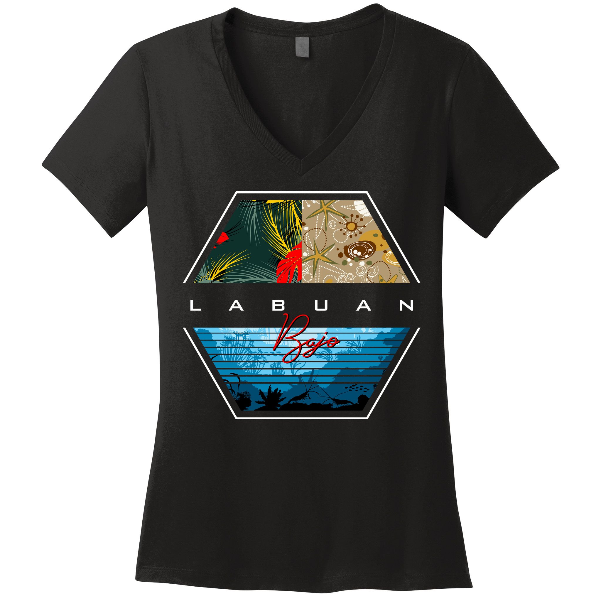Labuan Bajo Women's V-Neck T-Shirt