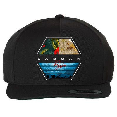 Labuan Bajo Wool Snapback Cap