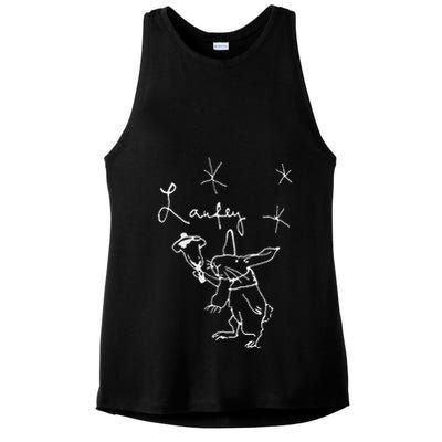 L.A.U.F.E.Y Bunny Ladies PosiCharge Tri-Blend Wicking Tank
