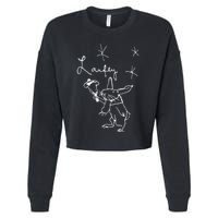 L.A.U.F.E.Y Bunny Cropped Pullover Crew