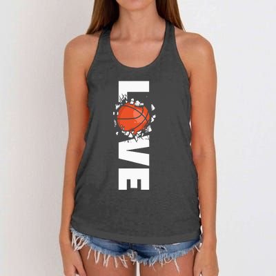 Love Basketball Women's Knotted Racerback Tank