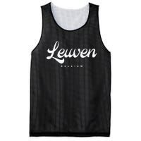 Leuven Belgium Mesh Reversible Basketball Jersey Tank