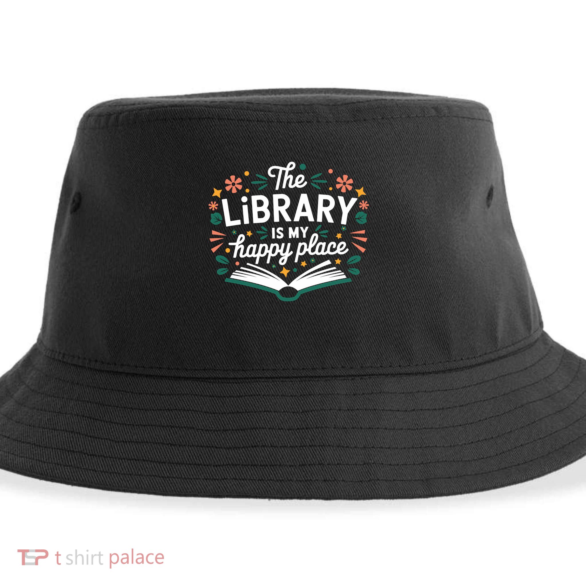 Library Book Lover Reading Teacher Librarian Student Gift Sustainable Bucket Hat