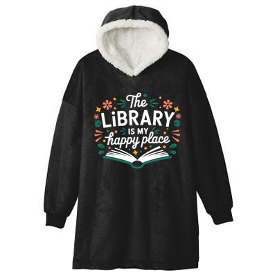 Library Book Lover Reading Teacher Librarian Student Gift Hooded Wearable Blanket