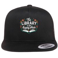 Library Book Lover Reading Teacher Librarian Student Gift Flat Bill Trucker Hat