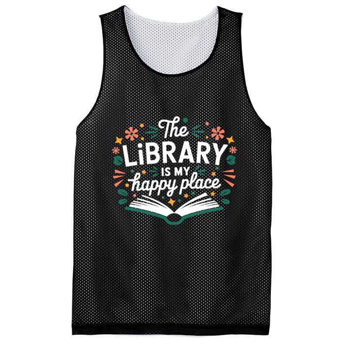 Library Book Lover Reading Teacher Librarian Student Gift Mesh Reversible Basketball Jersey Tank