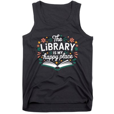 Library Book Lover Reading Teacher Librarian Student Gift Tank Top