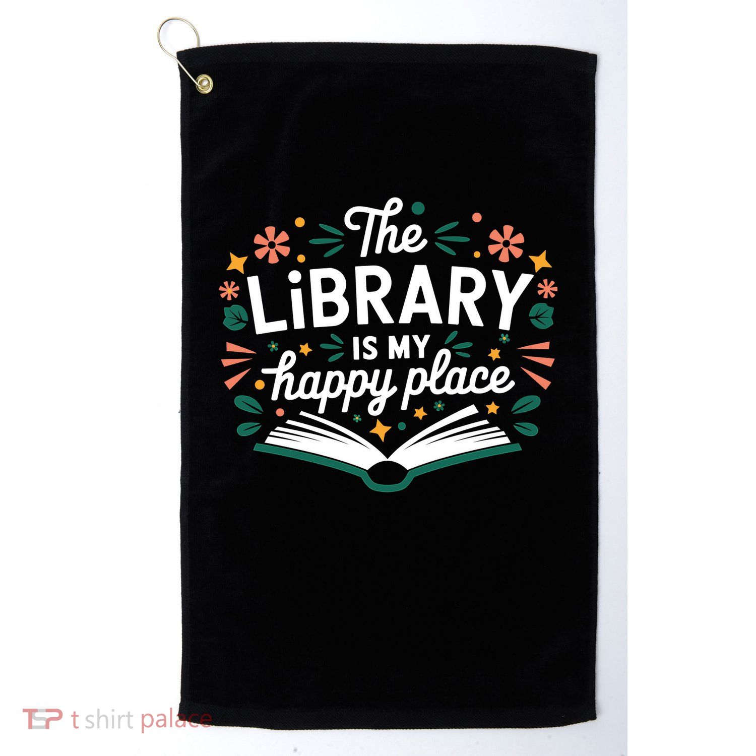 Library Book Lover Reading Teacher Librarian Student Gift Golf Towel