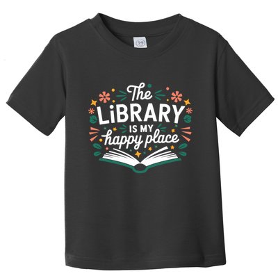 Library Book Lover Reading Teacher Librarian Student Gift Toddler T-Shirt