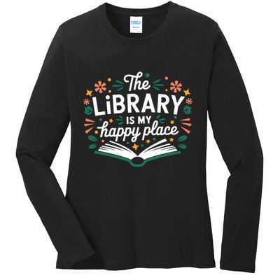 Library Book Lover Reading Teacher Librarian Student Gift Ladies Long Sleeve Shirt