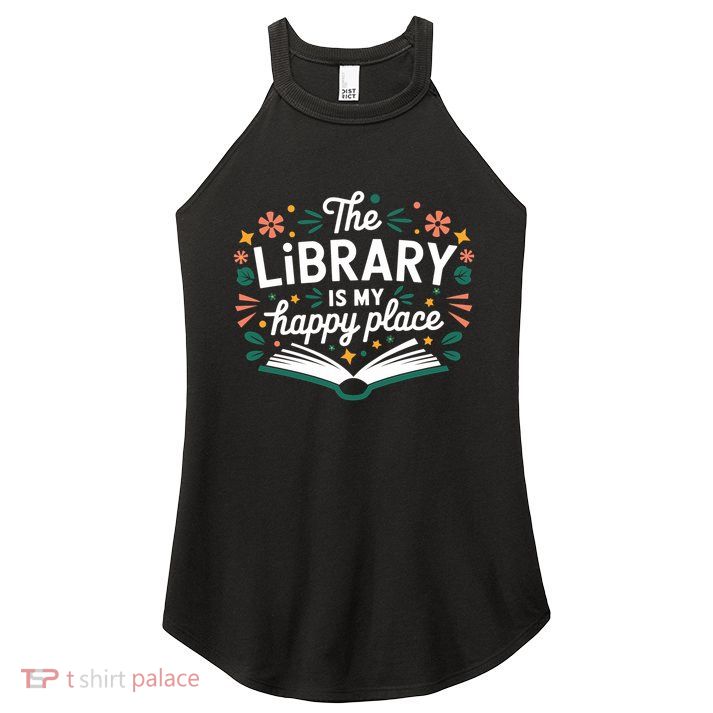 Library Book Lover Reading Teacher Librarian Student Gift Women's Perfect Tri Rocker Tank