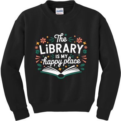 Library Book Lover Reading Teacher Librarian Student Gift Kids Sweatshirt