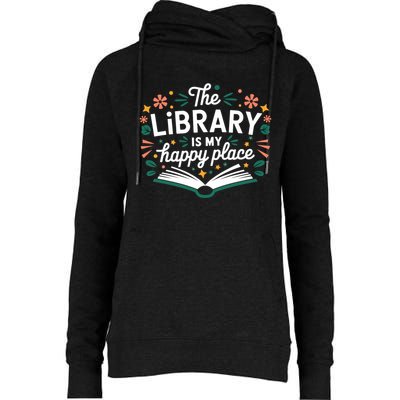 Library Book Lover Reading Teacher Librarian Student Gift Womens Funnel Neck Pullover Hood