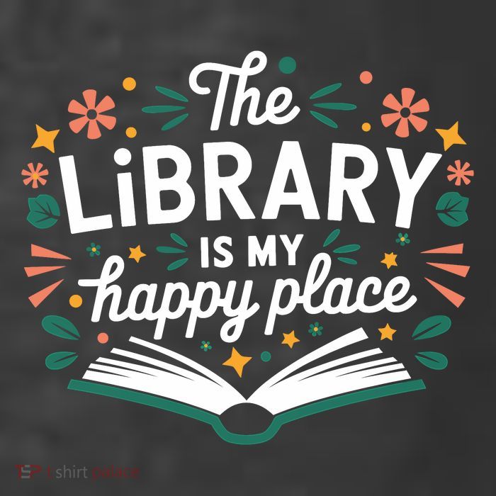 Library Book Lover Reading Teacher Librarian Student Gift Premium T-Shirt