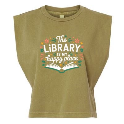 Library Book Lover Reading Teacher Librarian Student Gift Garment-Dyed Women's Muscle Tee