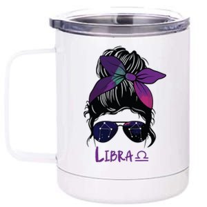 Libra Birthday Libra Woman Zodiac Constellation 12 oz Stainless Steel Tumbler Cup