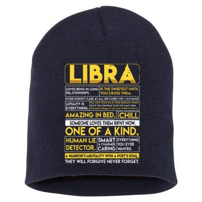 Libra Best Libra Horoscope Funny Short Acrylic Beanie