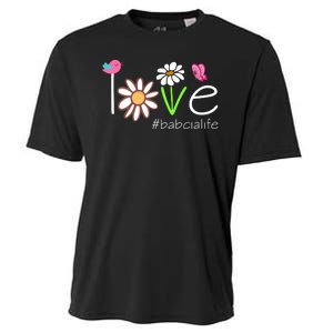 Love Babcia Life Cute Matching Family Cooling Performance Crew T-Shirt