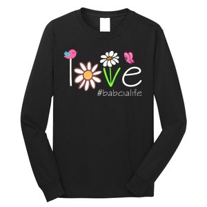 Love Babcia Life Cute Matching Family Long Sleeve Shirt