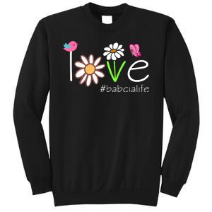 Love Babcia Life Cute Matching Family Sweatshirt