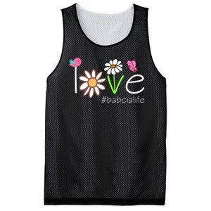 Love Babcia Life Cute Matching Family Mesh Reversible Basketball Jersey Tank