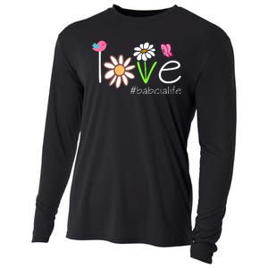 Love Babcia Life Cute Matching Family Cooling Performance Long Sleeve Crew