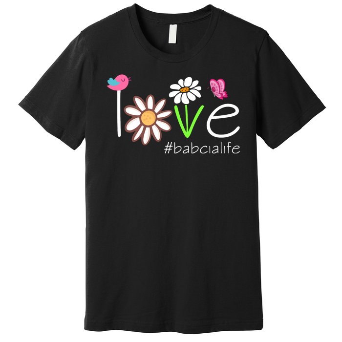 Love Babcia Life Cute Matching Family Premium T-Shirt