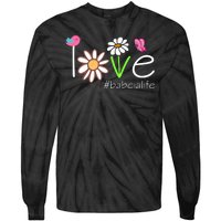 Love Babcia Life Cute Matching Family Tie-Dye Long Sleeve Shirt