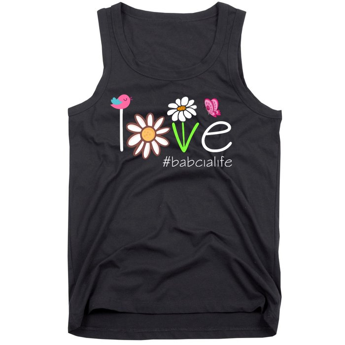 Love Babcia Life Cute Matching Family Tank Top