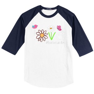 Love Babcia Life Cute Matching Family Baseball Sleeve Shirt